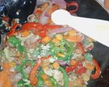A picture of step 17 of Golden chicken with veggies.