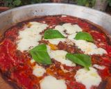 A picture of step 7 of Sheet Pan Margherita Pizza.