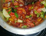 A picture of step 1 of Stewed sausage.