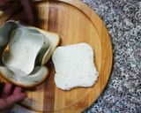 A picture of step 2 of Bread🍞 Banana🍌 cream cheese dessert.