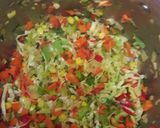 A picture of step 1 of Veg sandwich.