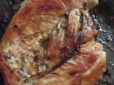Tasty pan fried chicken breast