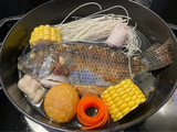 麻油酒燒魚麵線