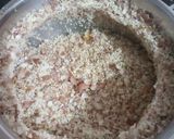 A picture of step 2 of Ratalyacha kees (grated stir fried sweet potato).