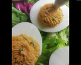 Foto del paso 4 de la receta: Huevos rellenos con bacon