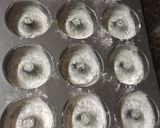 A picture of step 3 of Instant Doughnut Shaped Handvo (savory Doughnut cake) made of maize flour#bakedsnacks.