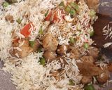 A picture of step 6 of Veg pulao.
