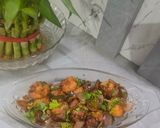 A picture of step 7 of Street style Chilli Upma Bytes - Indo Chinese Fusion.