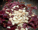 A picture of step 2 of Amaranth Pakora and Soup.