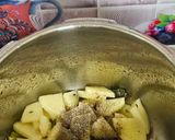 A picture of step 1 of Samak khichdi.