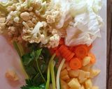 A picture of step 1 of Chicken soup.