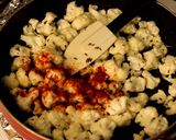 A picture of step 3 of Gobhi Tomato Sabzi (cauliflower tomato veg).