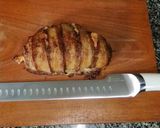 รูปขั้นตอนการทำที่ 10 ของ หมูสับสอดไส้ชีสและพริกเม็กซิกันห่อเบค่อน คีโต