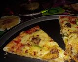 A picture of step 5 of Chicken tikka pizza without Oven.