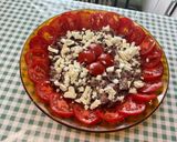 Une image de l'étape 11 de Salade de betteraves et tomates à la feta et oignon rouge.