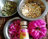 A picture of step 1 of Rose flavoured Modaks.