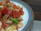 Tumis Udang Mentega Cah Paprika