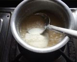 A picture of step 2 of Kalakand from leftover ghee mawa.