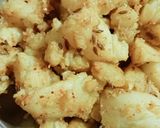 A picture of step 4 of Sukhe aloo.