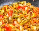A picture of step 5 of Piyaz karela or karela ki sabzi.