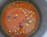 A picture of step 4 of Kesari bhath.