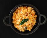 A picture of step 5 of Idly upma.