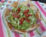 Pasta macaroni with cheese and spinach pesto sauce recipe step 3 photo