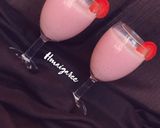 A picture of step 2 of Strawberry smoothie.