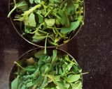 A picture of step 1 of Methi ke parathe.