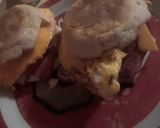 A picture of step 4 of Ham and American Cheese Egg McMuffin.