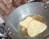 A picture of step 5 of Badam Puri.