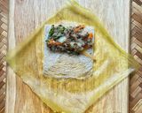 A picture of step 2 of Eat Clean Chicken Spring Rolls.