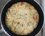 A picture of step 6 of Cabbage-Free Okonomiyaki with Onion and Chikuwa (No Eggs).