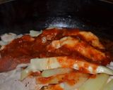 Foto del paso 3 de la receta: Pollo en salsa con papas y queso