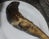 A picture of step 6 of Porriage beans with ripe plantain and titus fish.