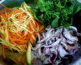 Hình bước làm 5 của món Gỏi mực nang