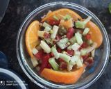 A picture of step 2 of Cream cheese fruit and Sprout Salad.