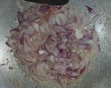 A picture of step 4 of Mutton mince mecroni.