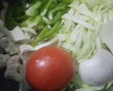 A picture of step 3 of Vegtable seviyan.