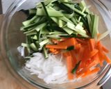 A picture of step 1 of Yuki’s chopped salad.