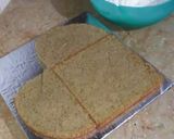 A picture of step 2 of Coffee cocktail cake (heart shape 2nd part).
