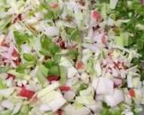 A picture of step 3 of Spring roll filling.