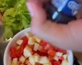 รูปขั้นตอนการทำที่ 7 ของ แซนวิชไข่คนอะโวคาโด้ 🥑🍳& ซัลซ่าผลไม้🍎🍓