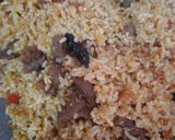 Foto langkah ke 4 dari resep Nasi goreng kambing tanpa bumbu kari.