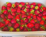 Bazsalikomos-rebarbarás szamócalekvár recept fázis 1 fotója