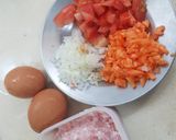 รูปขั้นตอนการทำที่ 1 ของ ไข่คนใส่หมูสับ