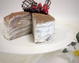 Foto langkah ke 6 dari resep Chocolate Mille Crepe Cake.