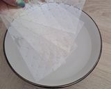 Une image de l'étape 1 de Verrines de mousse à la pistache.