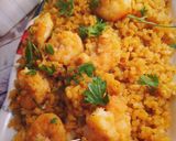 صورة لخطوة 2 من وصفة رز بالجمبري وسمك فيليه وشوربة خضار بالجمبري
