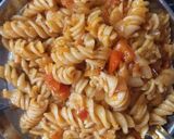 मसाला पास्ता(masala pasta recipe in hindi) रेसिपी चरण 4 फोटो